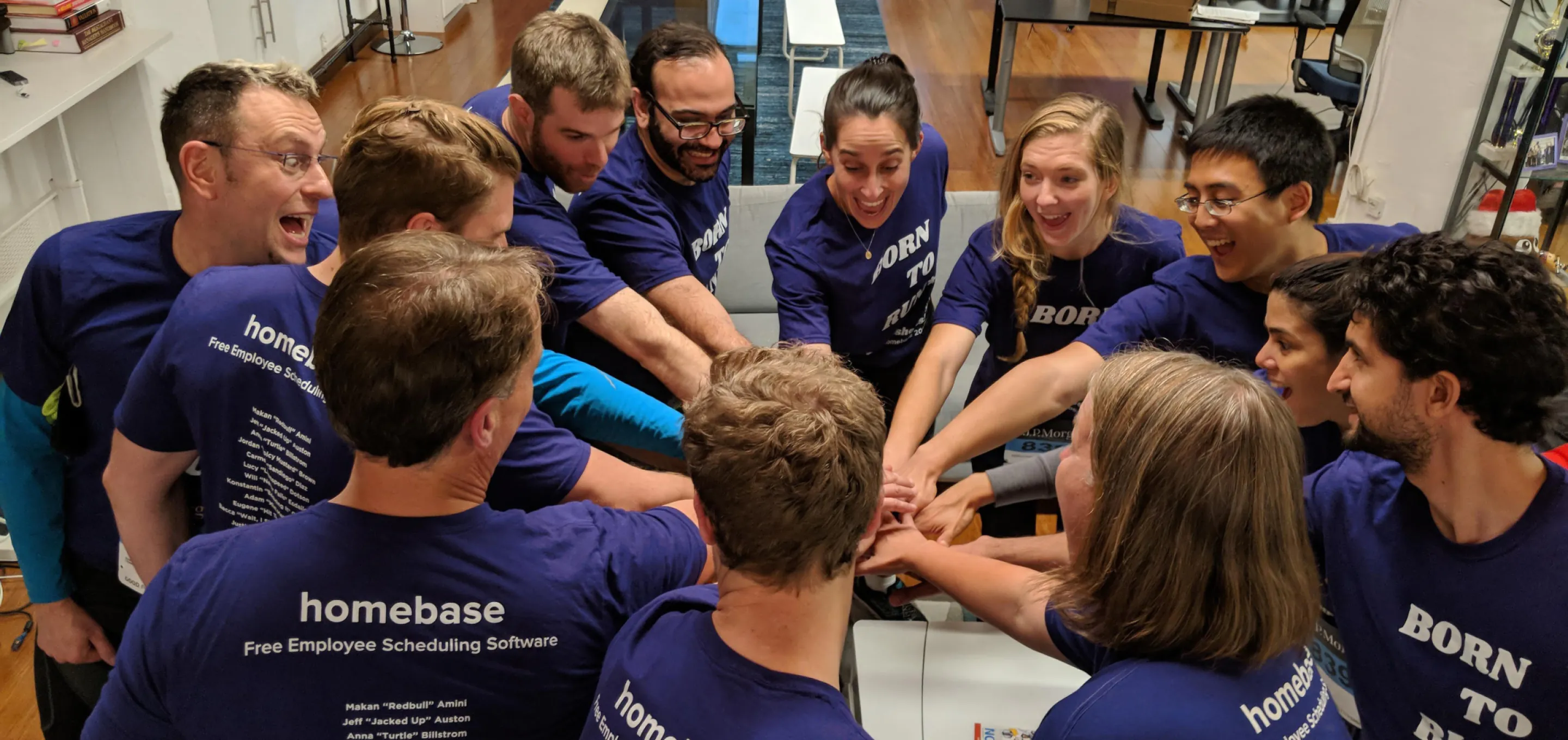 HomeBase Team coming together in unity