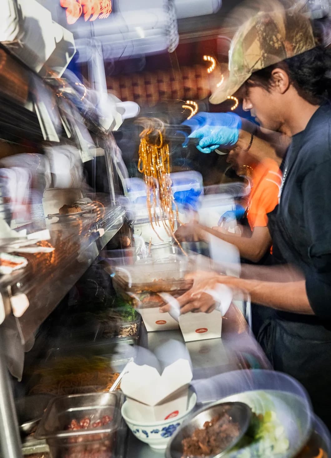 Restaurant team using Homebase during the workday