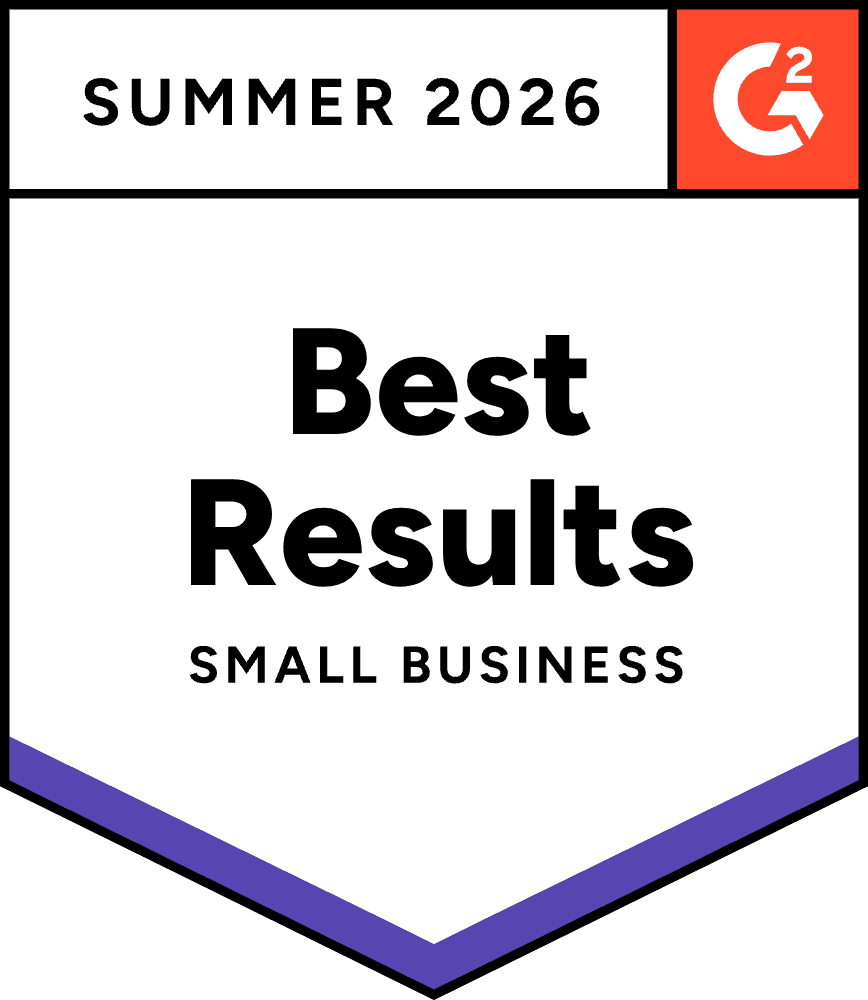 G2 Summer 2026 Best Results, Small Business