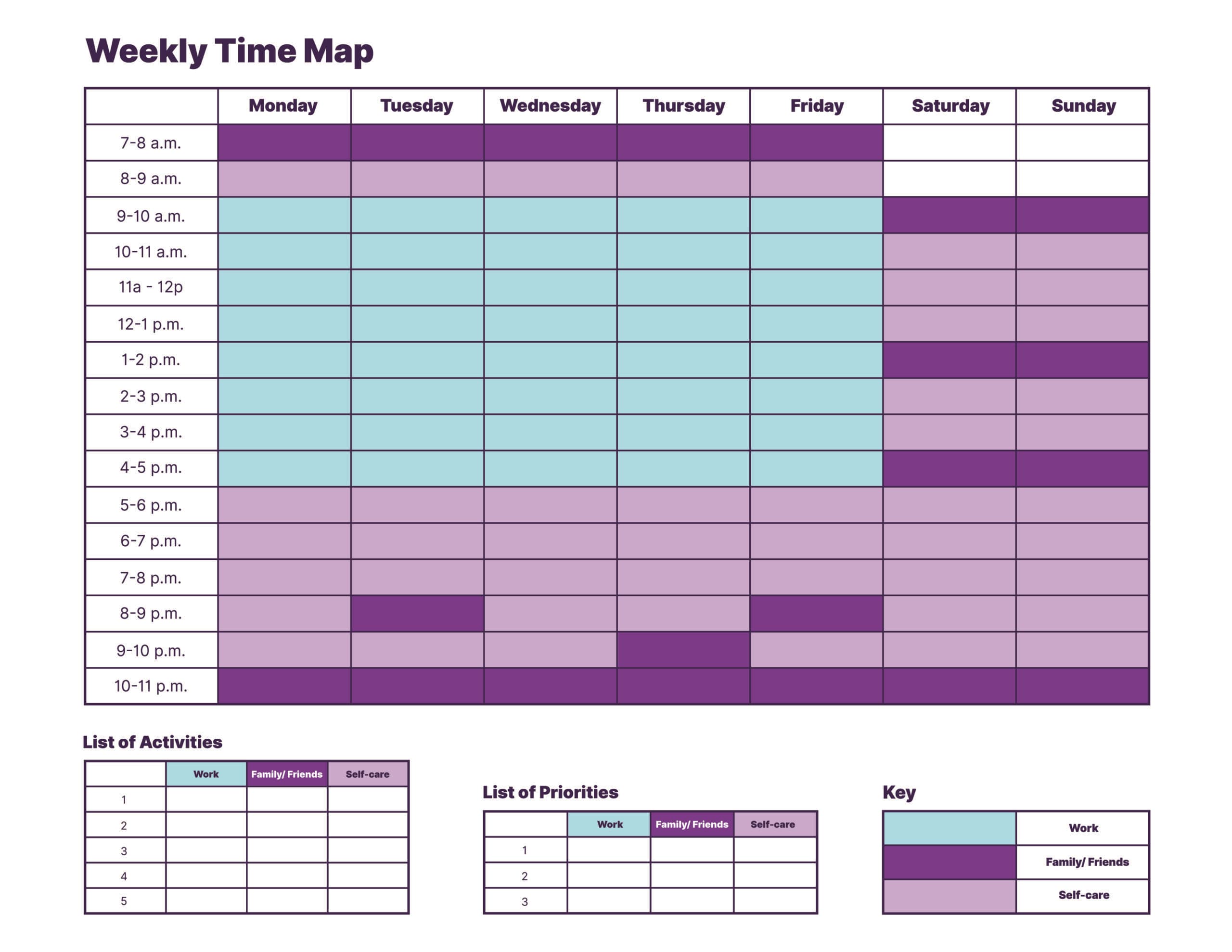 Homebase time mapping free template