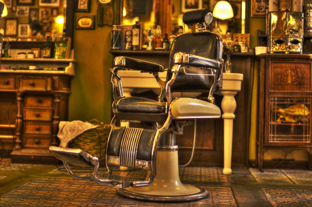 old time barber chair