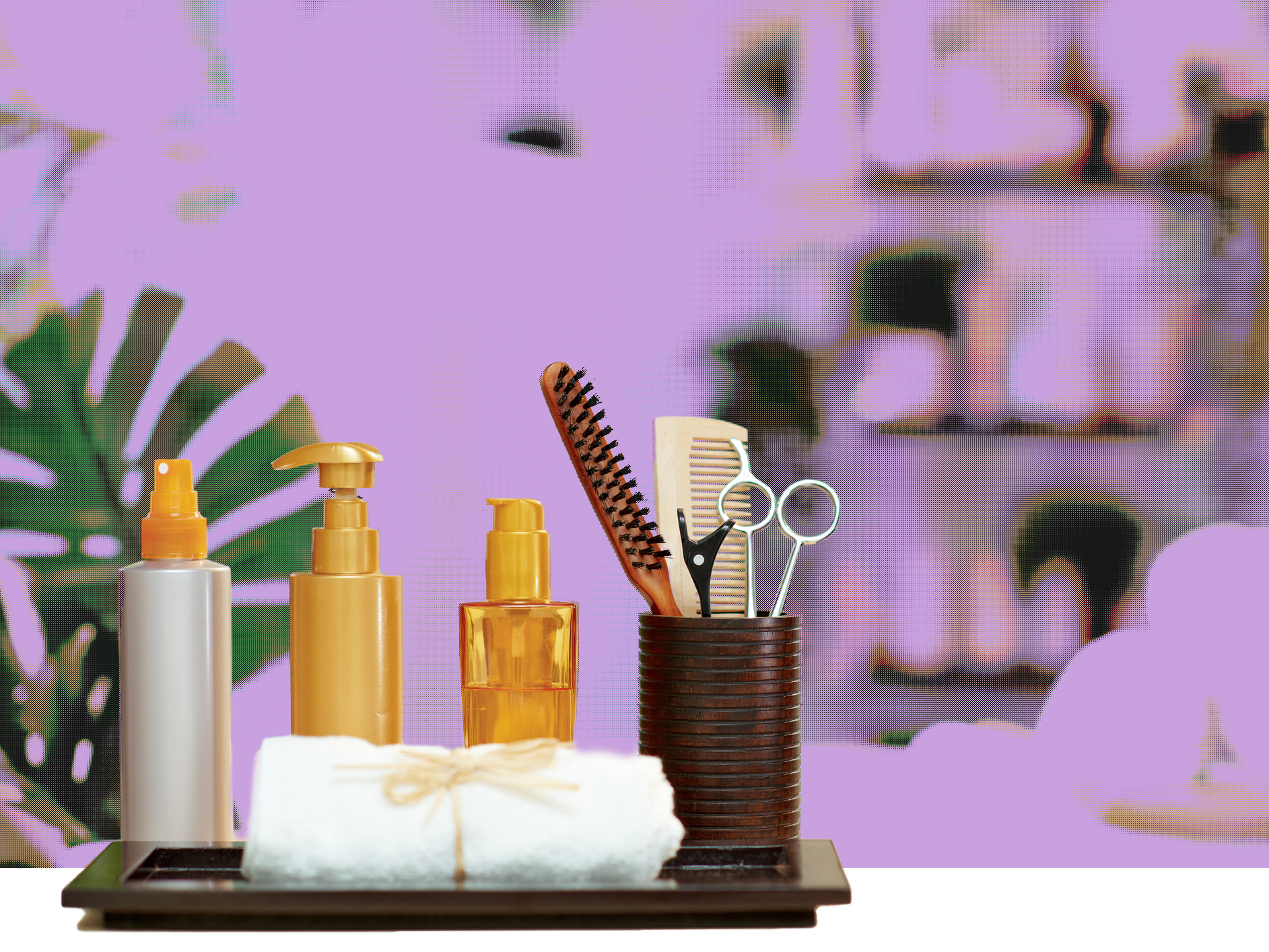 Monthly salon expenses for products