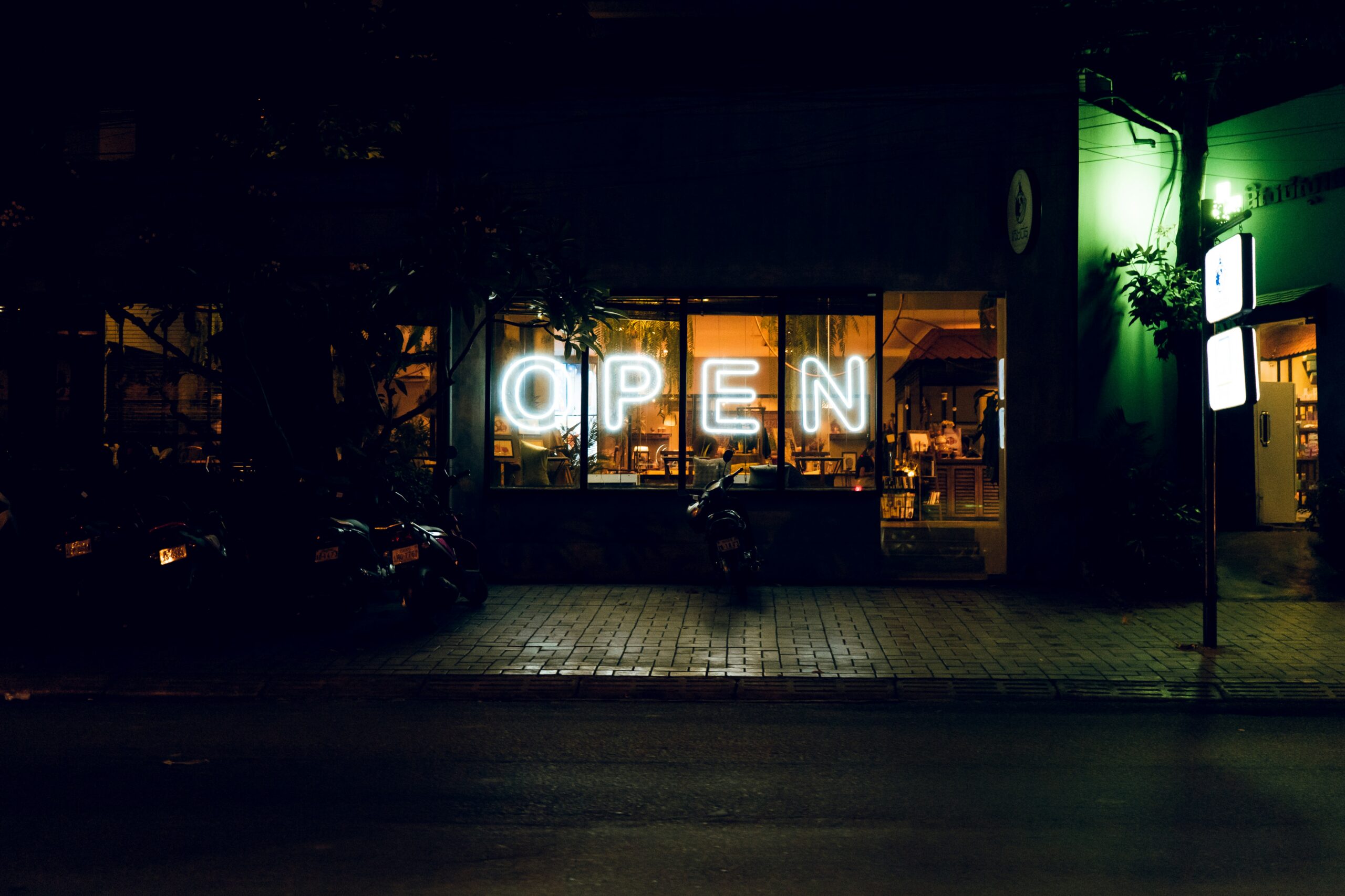 Neon open sign