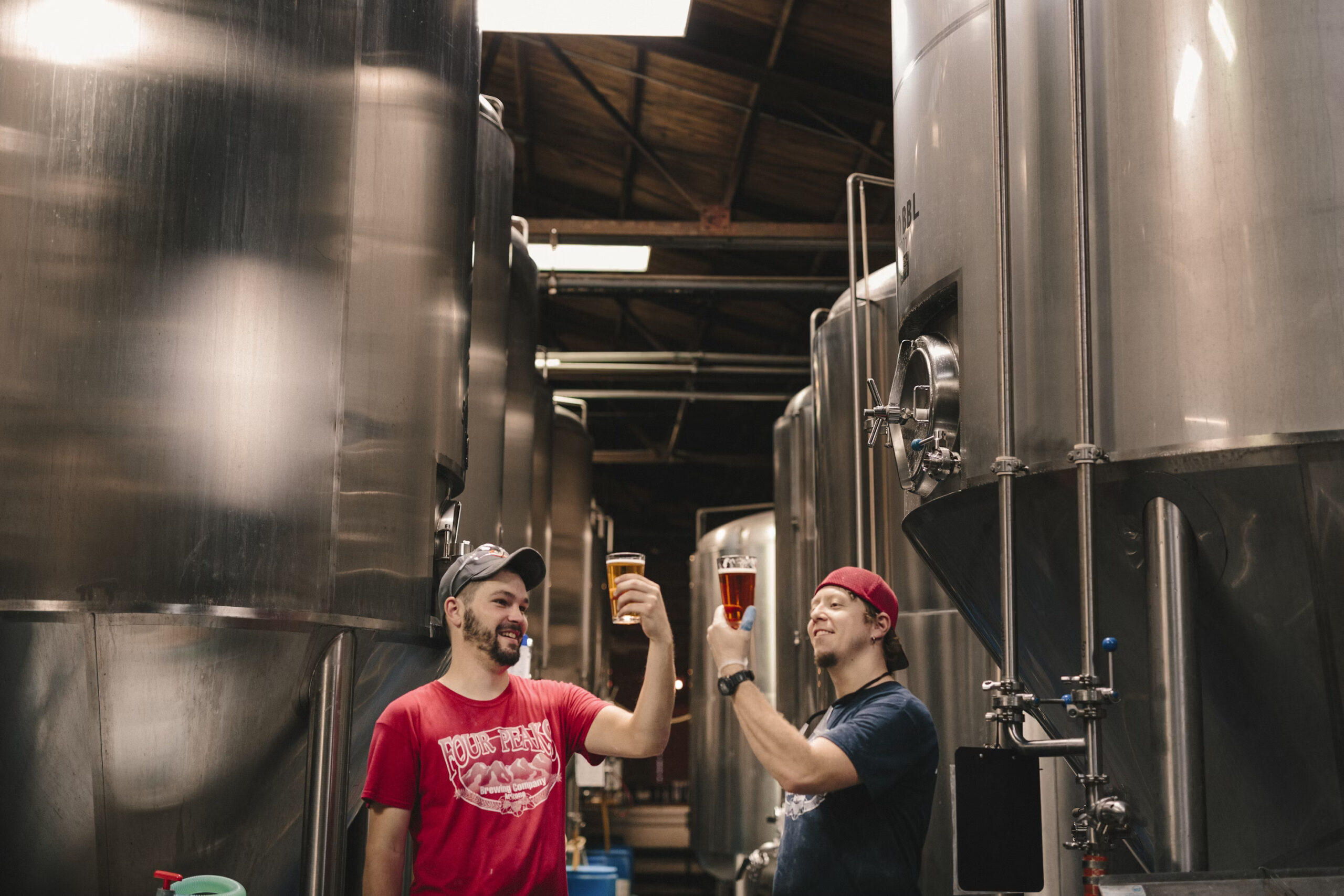 how-to-start-a-brewery - two men sharing a beer