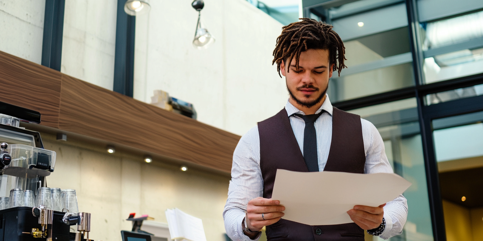 How to start a business in Kentucky - a man reading