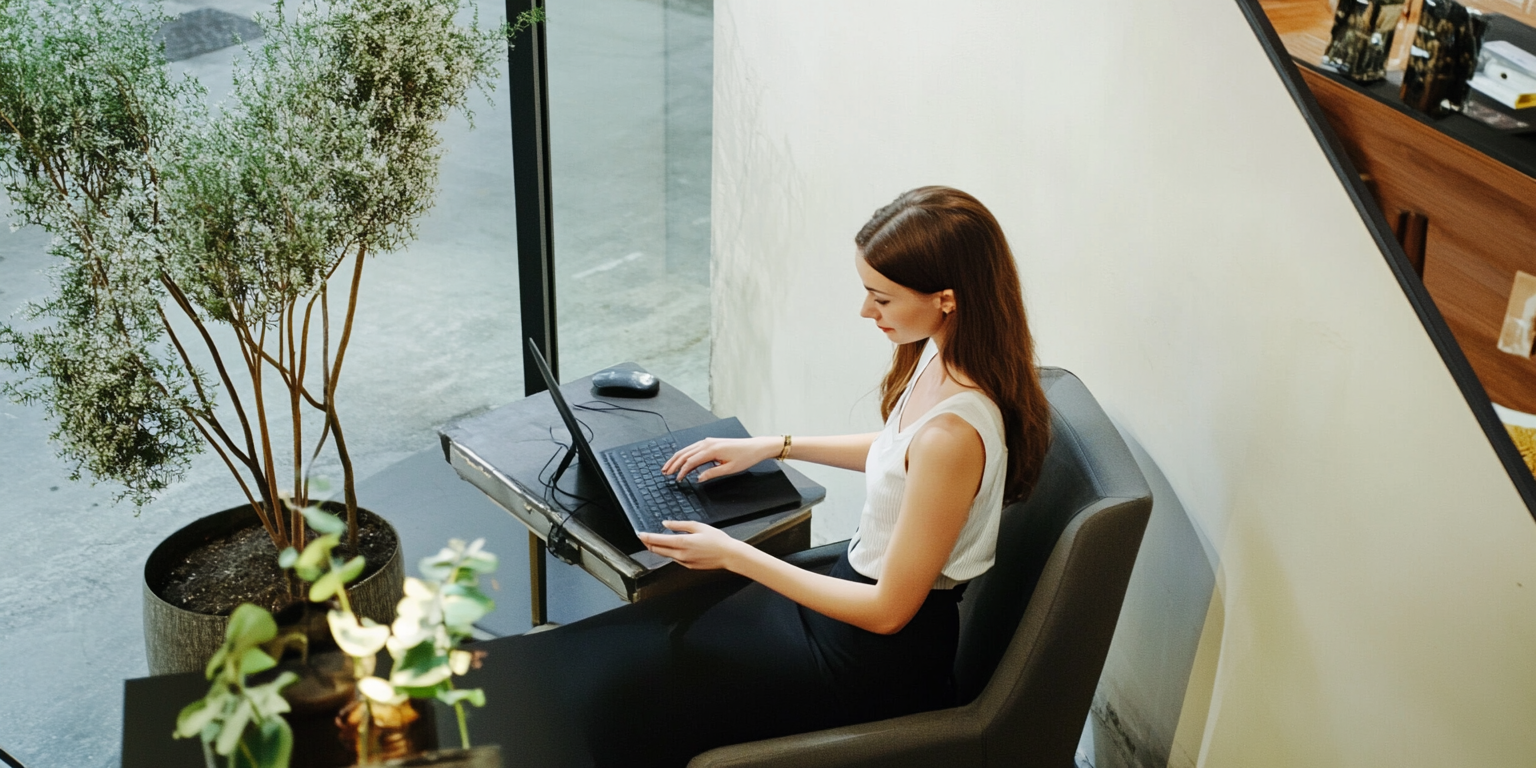 how to start a business in kansas - woman sitting on the table